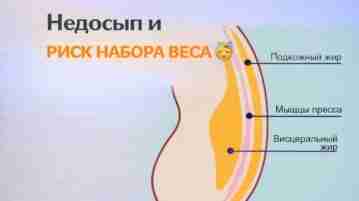 Недосып и риск набора веса Недостаток сна действительно может влиять на массу тела и…