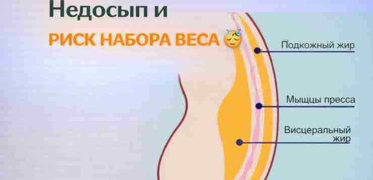 Недосып и риск набора веса Недостаток сна действительно может влиять на массу тела и…