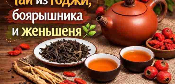 Чай из годжи, боярышника и женьшеня В традиционной восточной фитотерапии часто используют сочетания ягод…