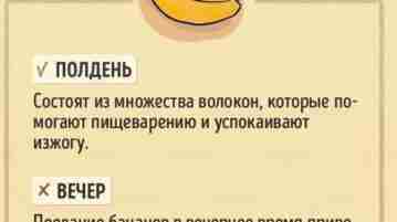 Когда нужно есть те или иные продукты
