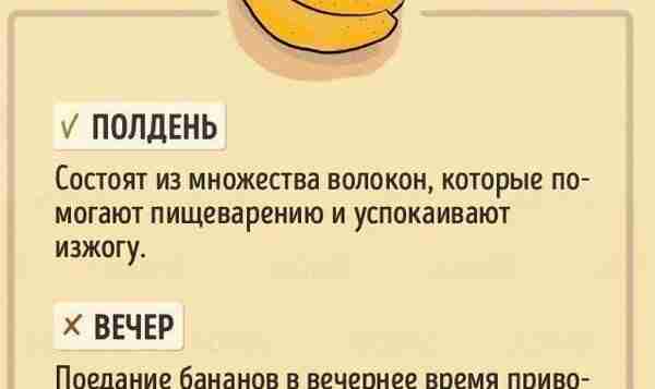 Когда нужно есть те или иные продукты