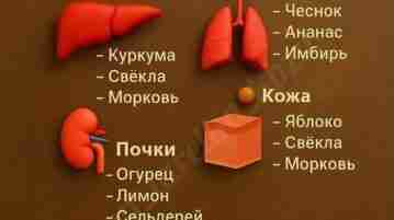 Какие продукты полезны для определенных органов
