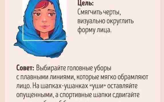 Выбираем головной убор в соответствии с типом лица